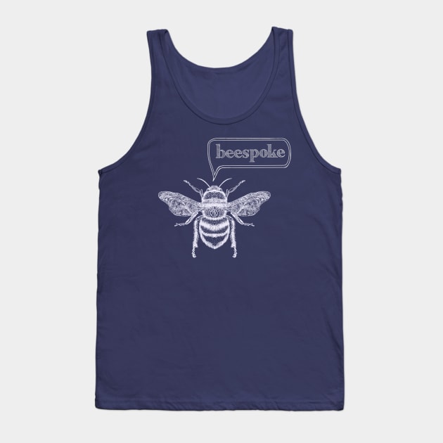 Bee Spoke Design Tank Top by Marike Korting Art